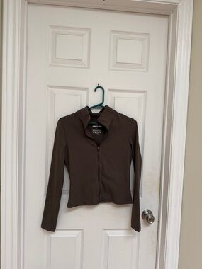 Azur Fit Brown Zip Jacket